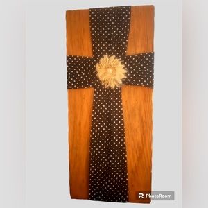 Cross on a piece of wood